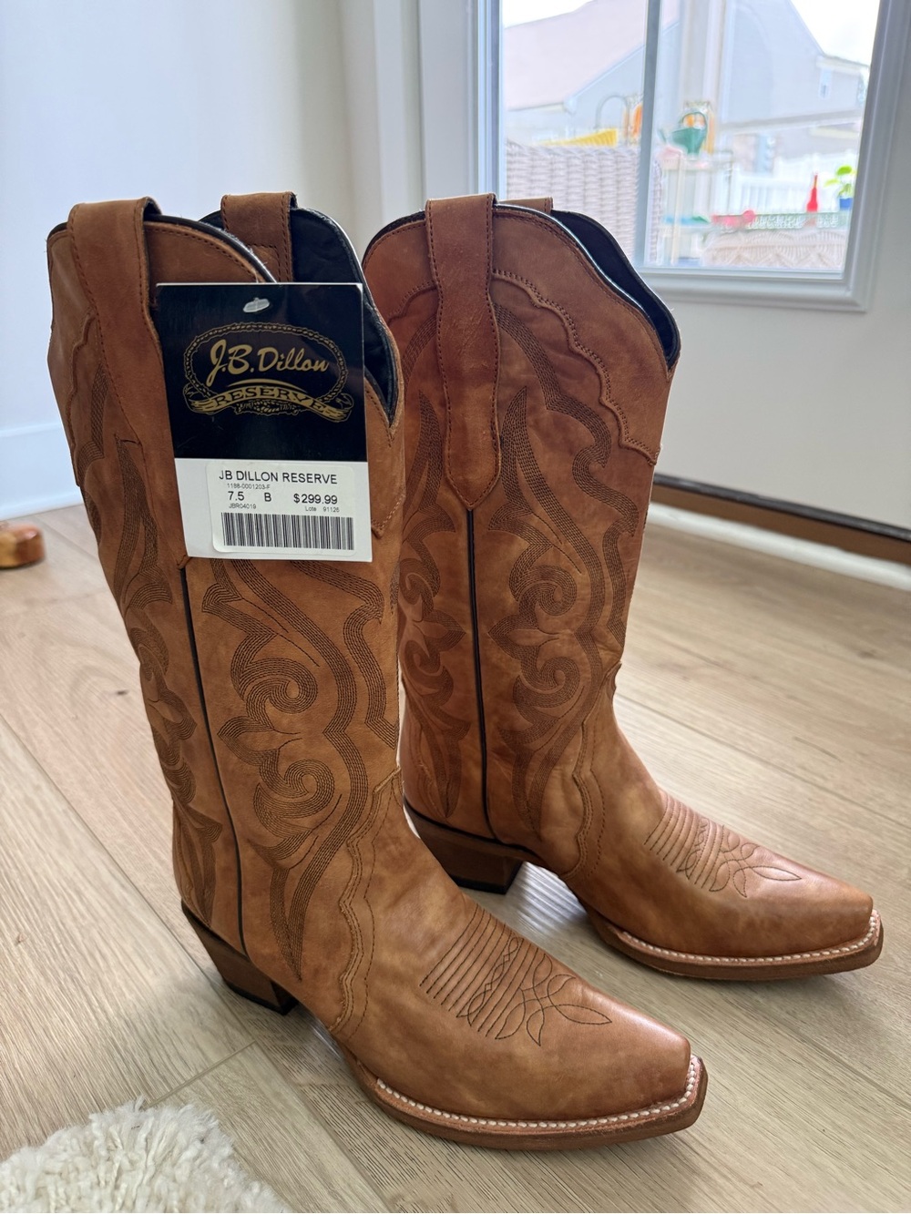 J.B. Dillon Women's Tan Western Heeled Boots
